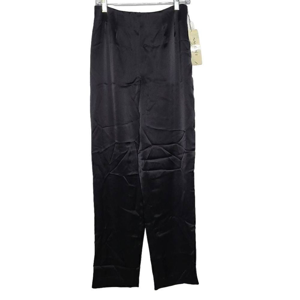 Nahdree Lifestyle Black Satin Pants Size 8